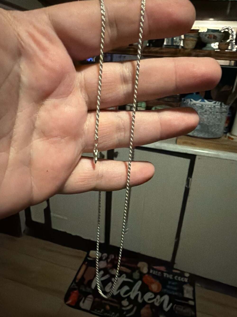 Sterling Silver 925 Italy Rope chain 28 inches 1mm